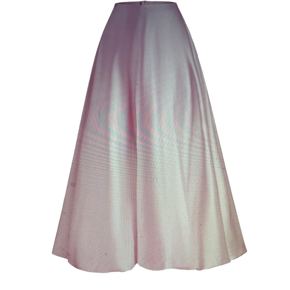 Revolve and Anthro Lovers High Waisted Pink Satin Flowy Midi Slip Skirt Size XL